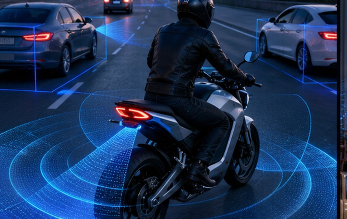 Two-wheeler radar scene